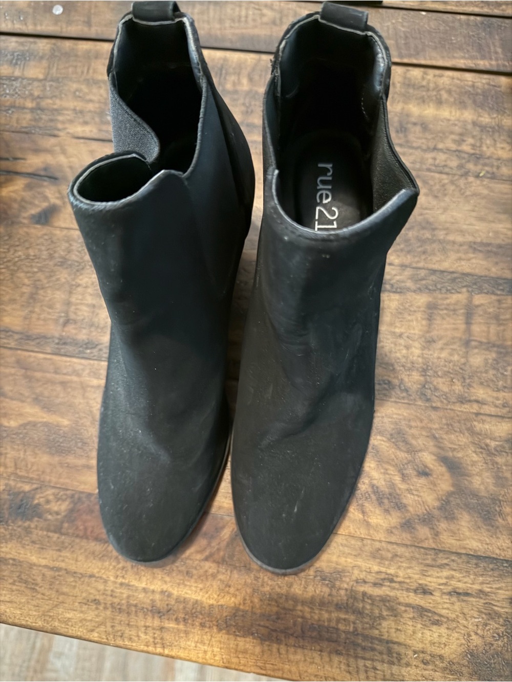 Rue21 Black Slip-On Ankle Booties